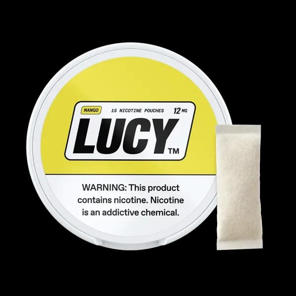 Lucy Mango 12mg nicotine pouch can (image: official brand site)