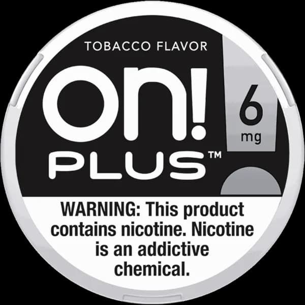 on! PLUS Tobacco 6mg nicotine pouch can (image: Northerner product page)