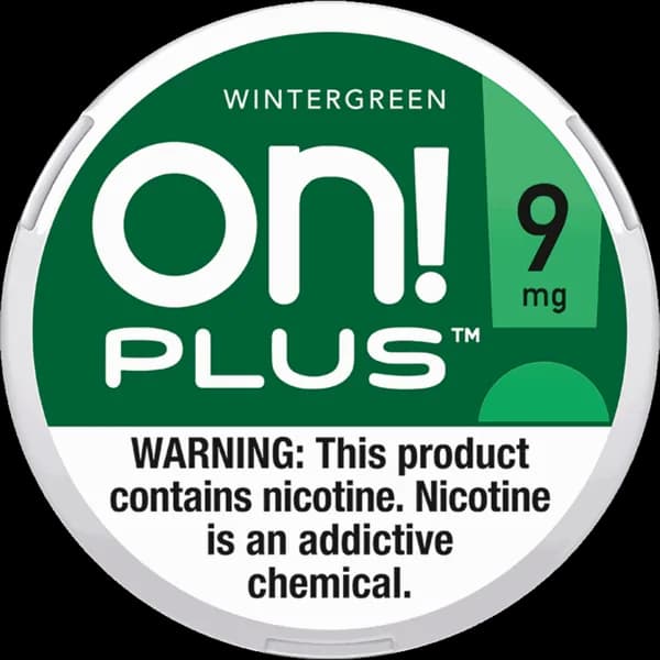 on! PLUS Wintergreen 9mg nicotine pouch can (image: Northerner product page)