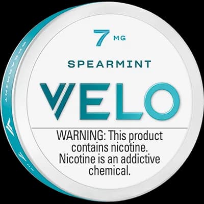 VELO Spearmint 7mg nicotine pouch can (image: Prilla product page)