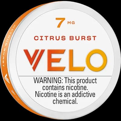VELO Citrus Burst 7mg nicotine pouch can (image: Prilla product page)
