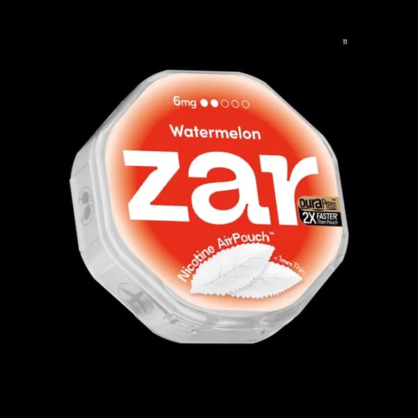 ZAR Watermelon 6mg nicotine pouch can (image: official brand site)