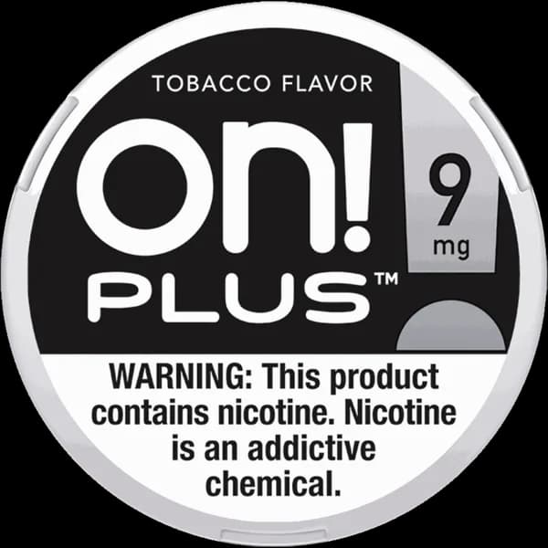 on! PLUS Tobacco 9mg nicotine pouch can (image: Northerner product page)
