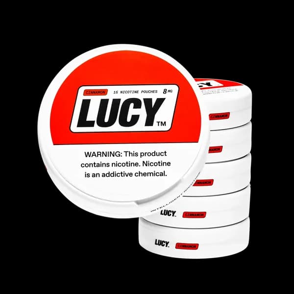 Lucy Cinnamon 8mg can — front view