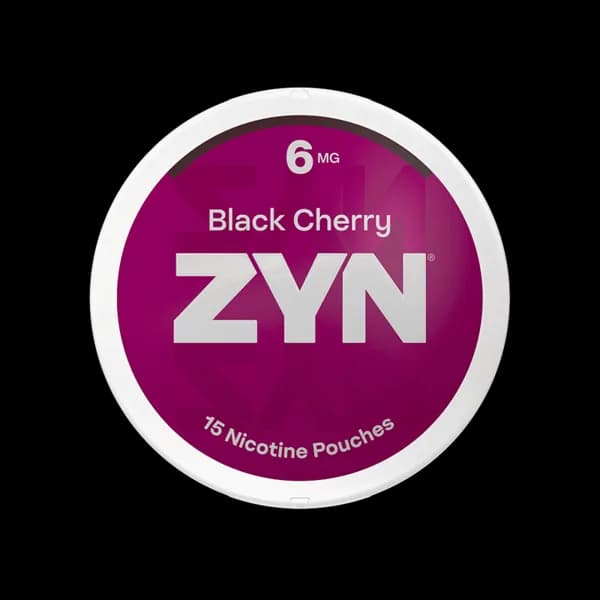 ZYN Black Cherry 6mg nicotine pouch can (image: official brand site)
