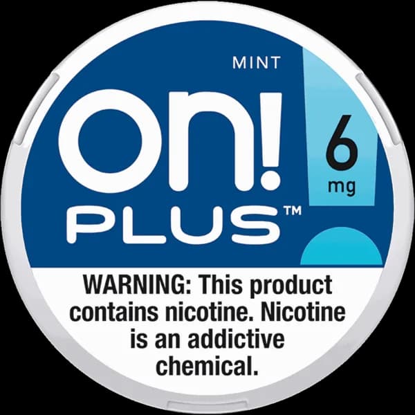 on! PLUS Mint 6mg nicotine pouch can (image: Northerner product page)