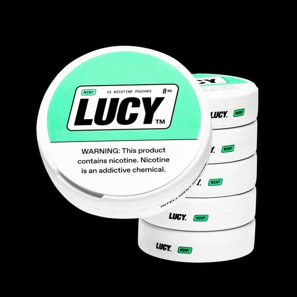 Lucy Cool Mint 8mg can — front view